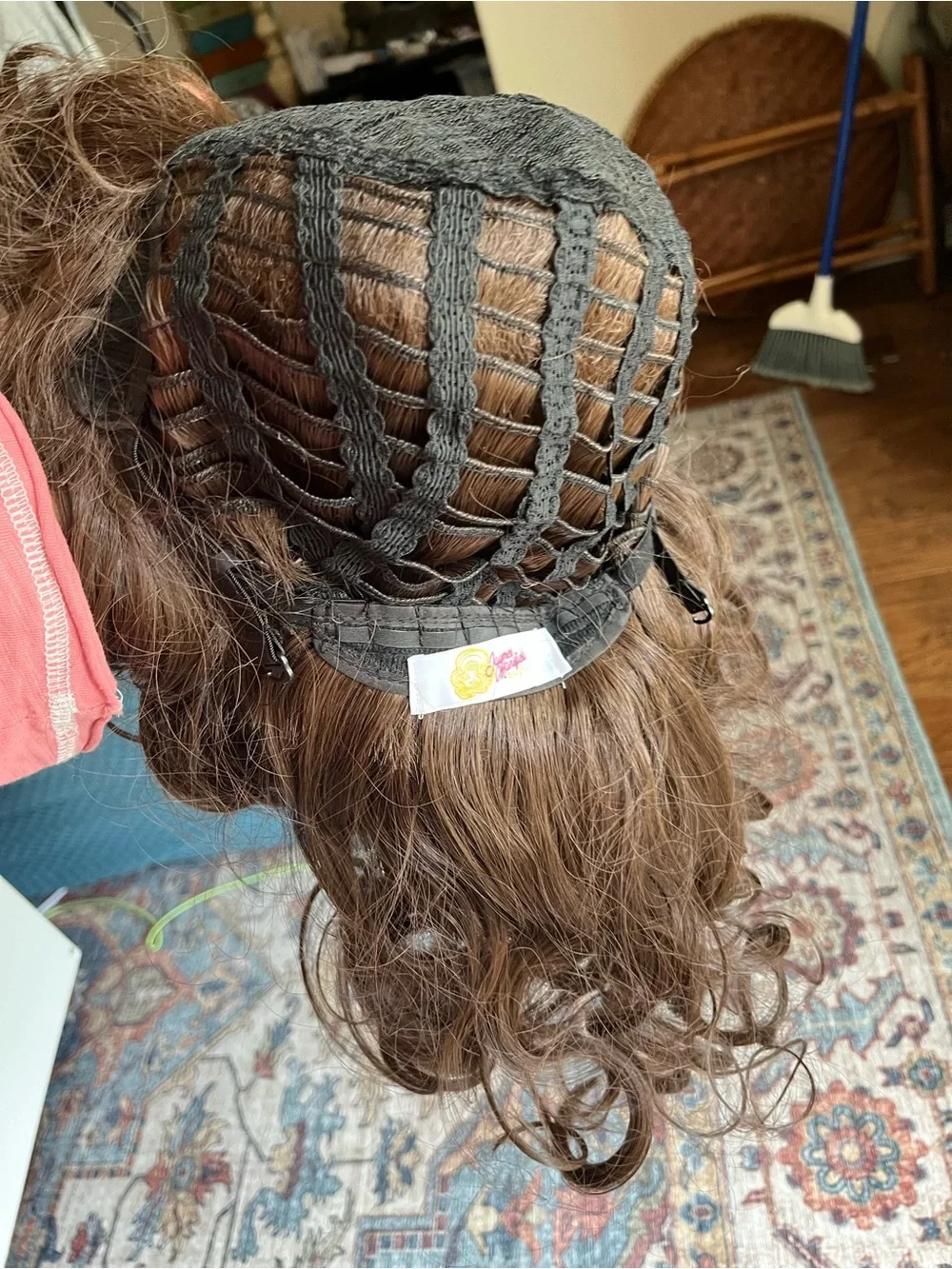 Jaymes Mansfield Beauty Brunette layered synthetic wig with bangs